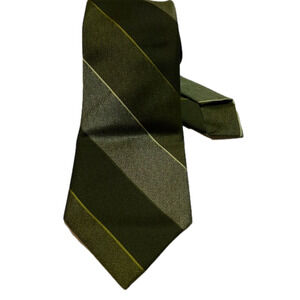 Vintage Sears The Men's Store Tie Green Horizontal Stripe